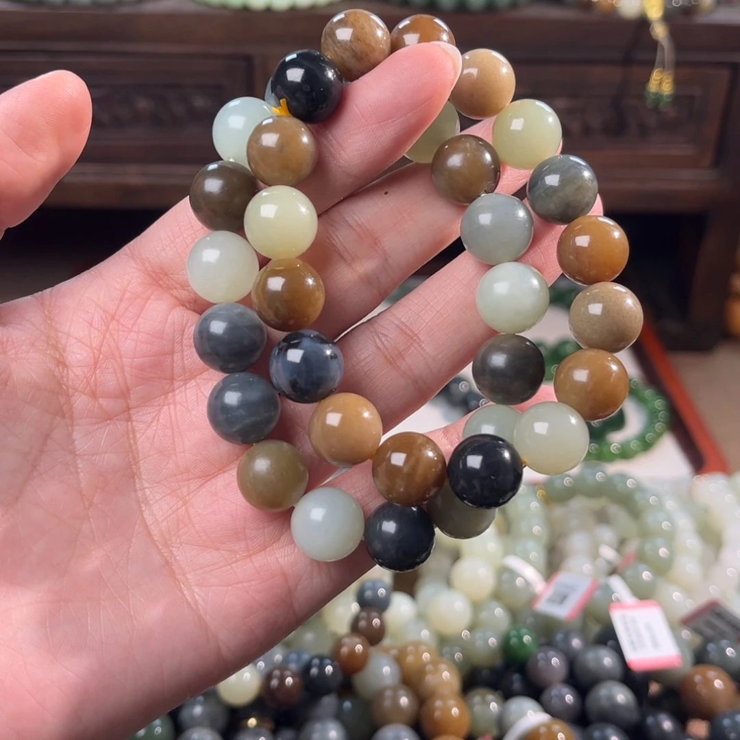 和田玉未镶嵌手链多样性发一发一