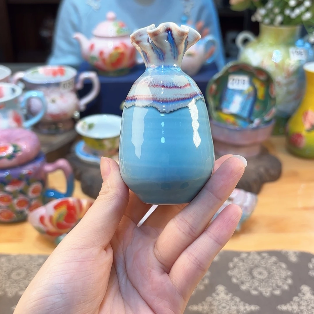 景德镇手绘高温釉下彩陶瓷茶具