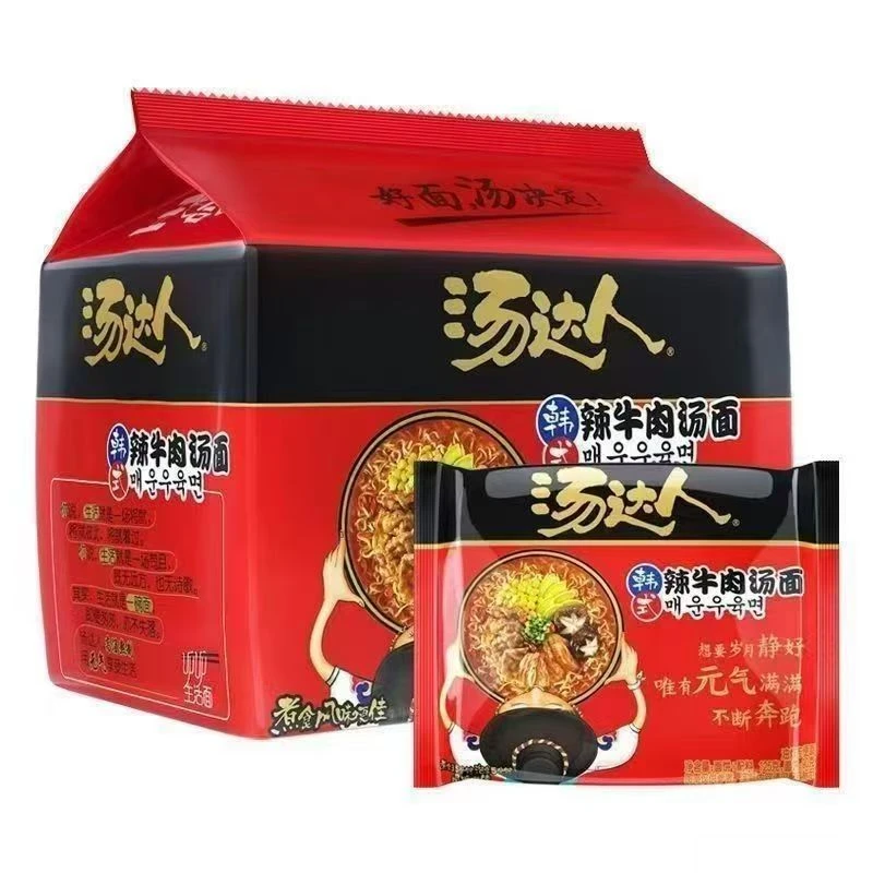 汤达人辣牛肉汤面五合一