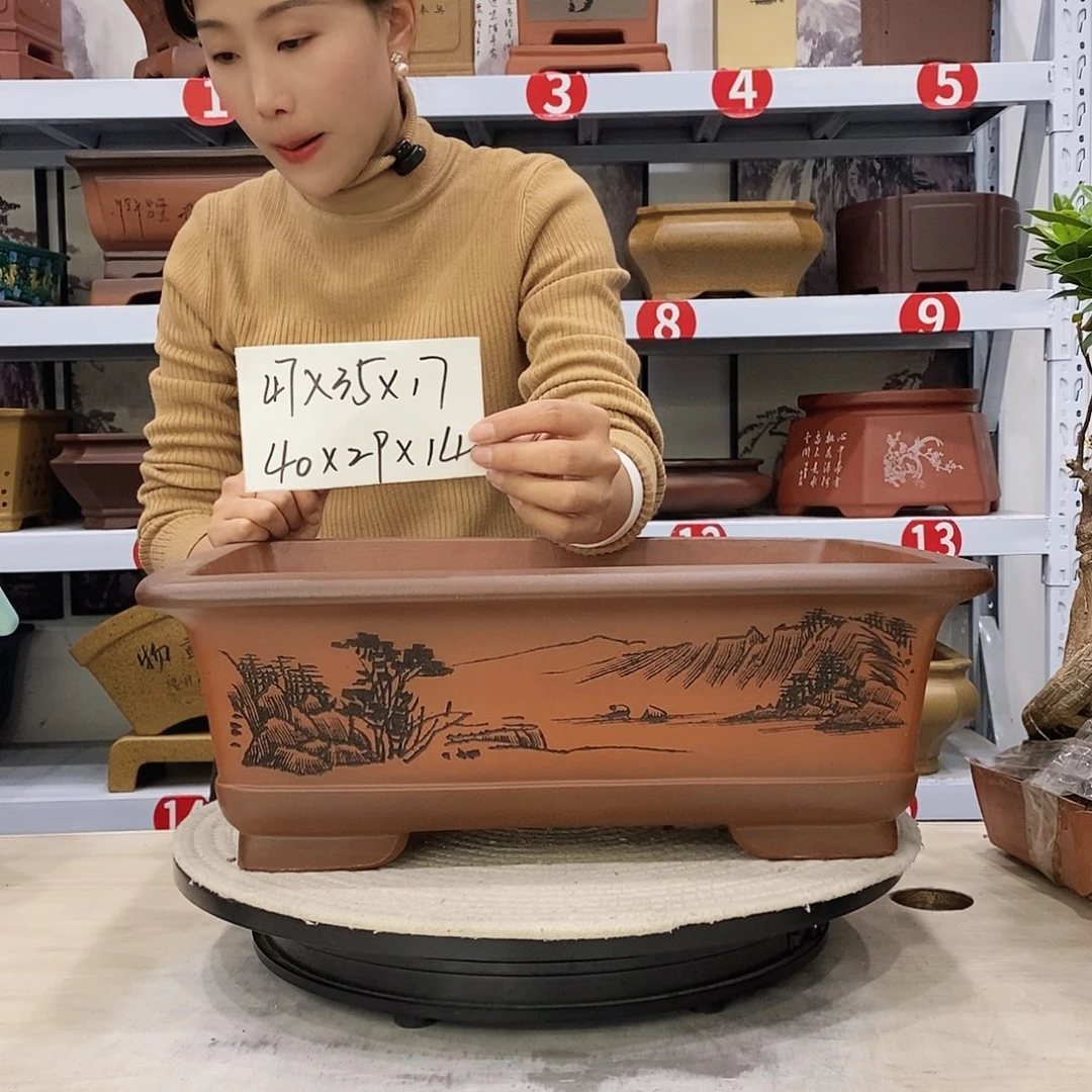 紫砂花盆紫砂花盆