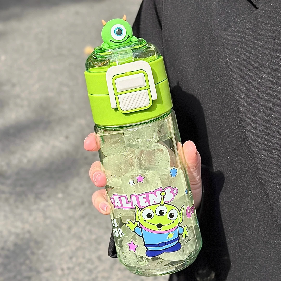 希乐tritan水杯吸管杯男女生小学生上学便携外带可爱卡通双饮杯子