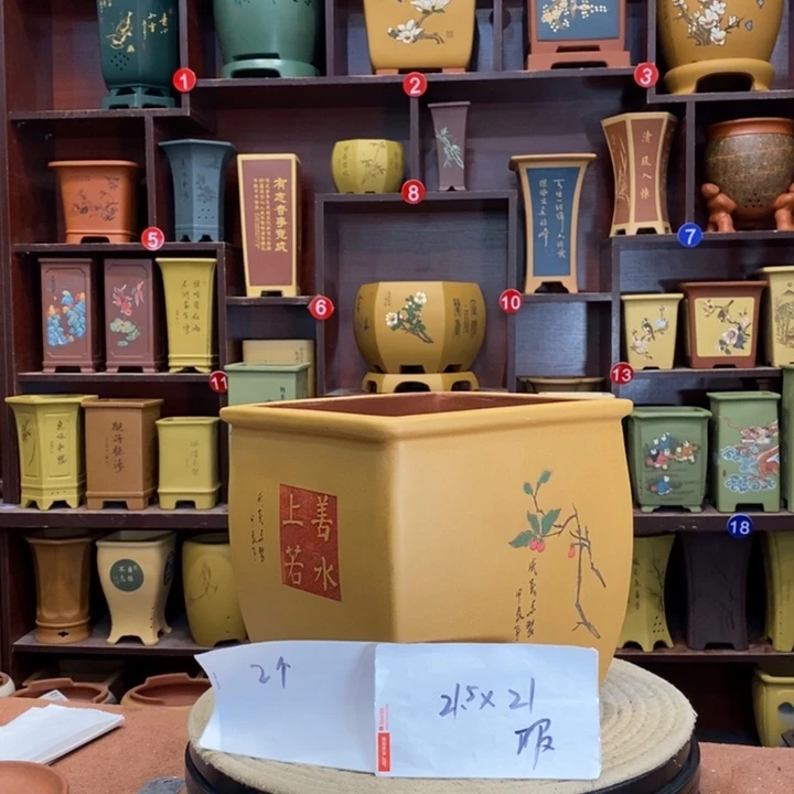 紫砂花盆紫砂花盆