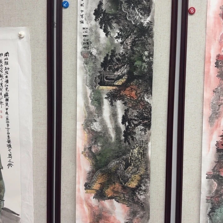 国画绘画作品多次参加全国