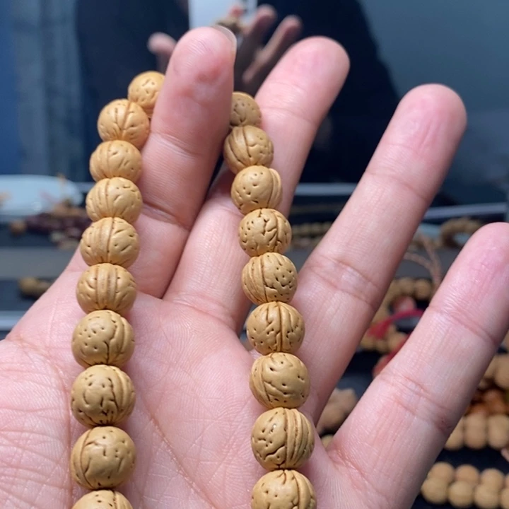 桃核手串抖*霸野生桃核手串顺丰