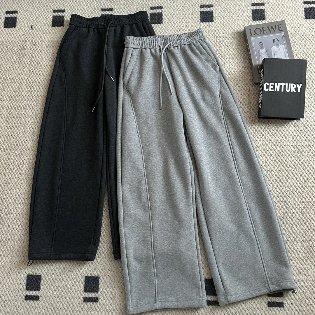 【米可家】冬季加厚绒立裁设计两穿弯刀裤（两个长度）25-97-1