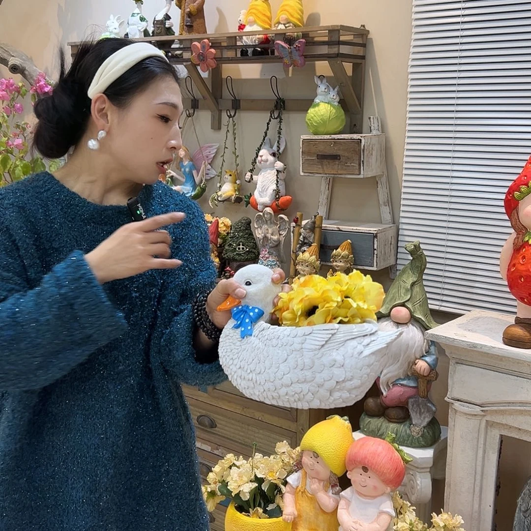 花园摆件红红火火