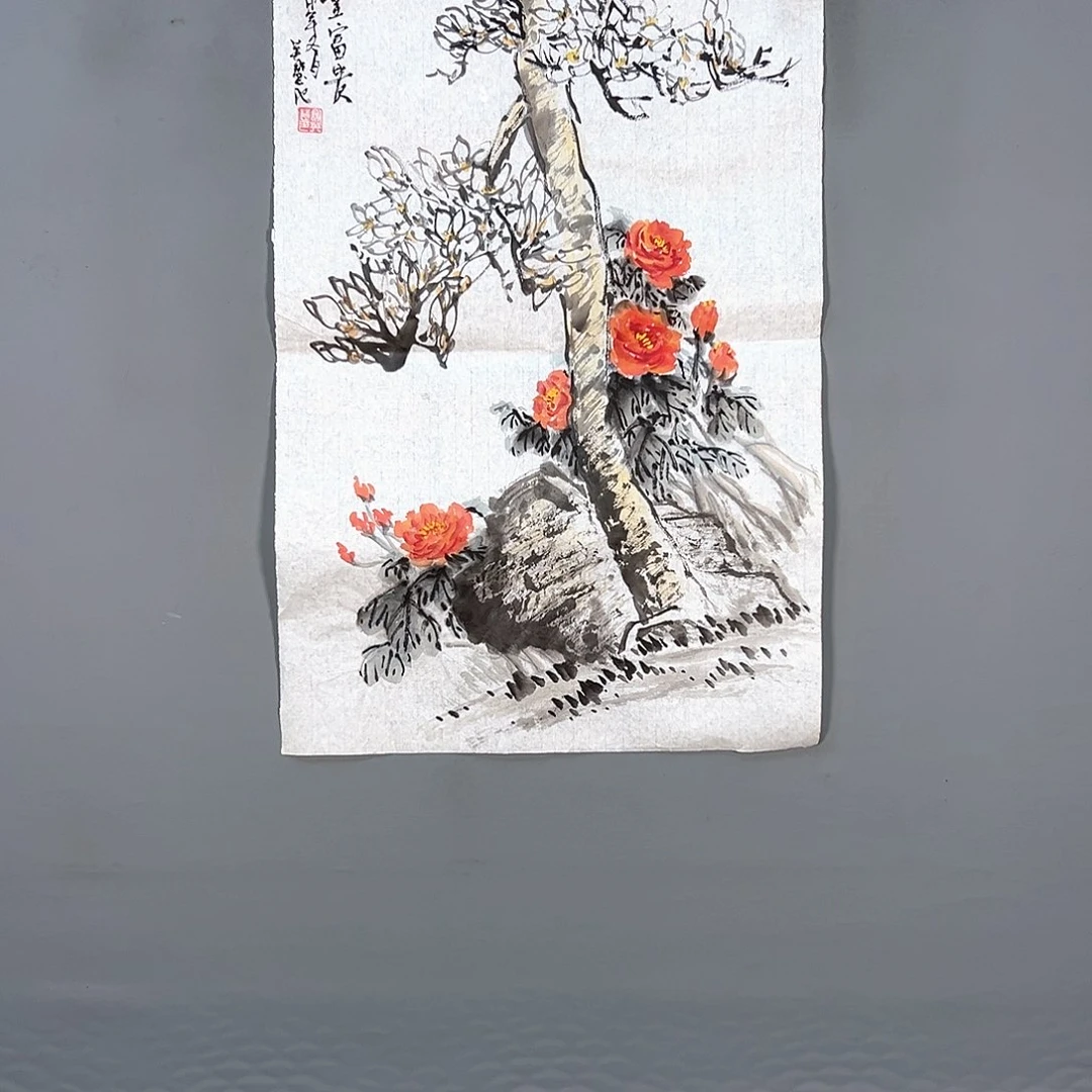 国画355 花鸟和蝴蝶都在这里