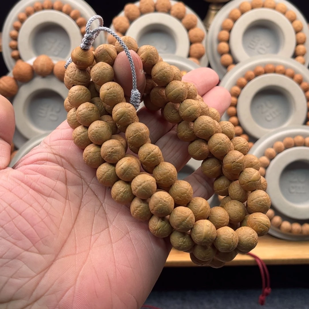 凤眼菩提吊坠12-12.3粉红皮同树籽112颗