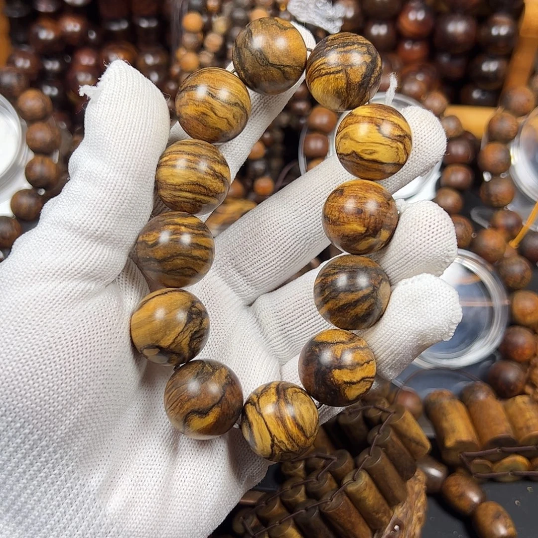 贡木時****签20圆珠贡木手串定制