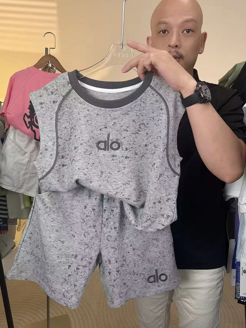 女童男童两件套夏季夏装圆领韩版男短袖扎染T恤套装童装