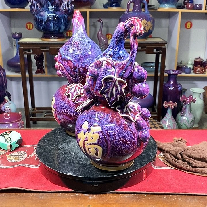 瓶中国神垕精品钧瓷