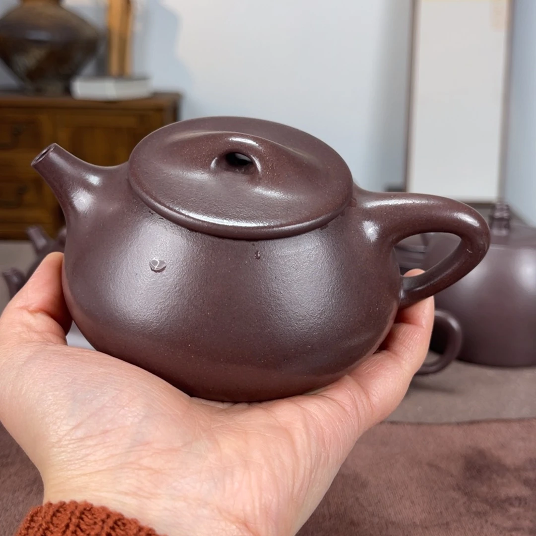 紫砂茶壶小*石瓢天青220