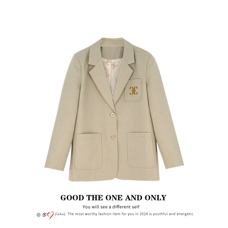 美拉德色系字母刺绣西装外套801240