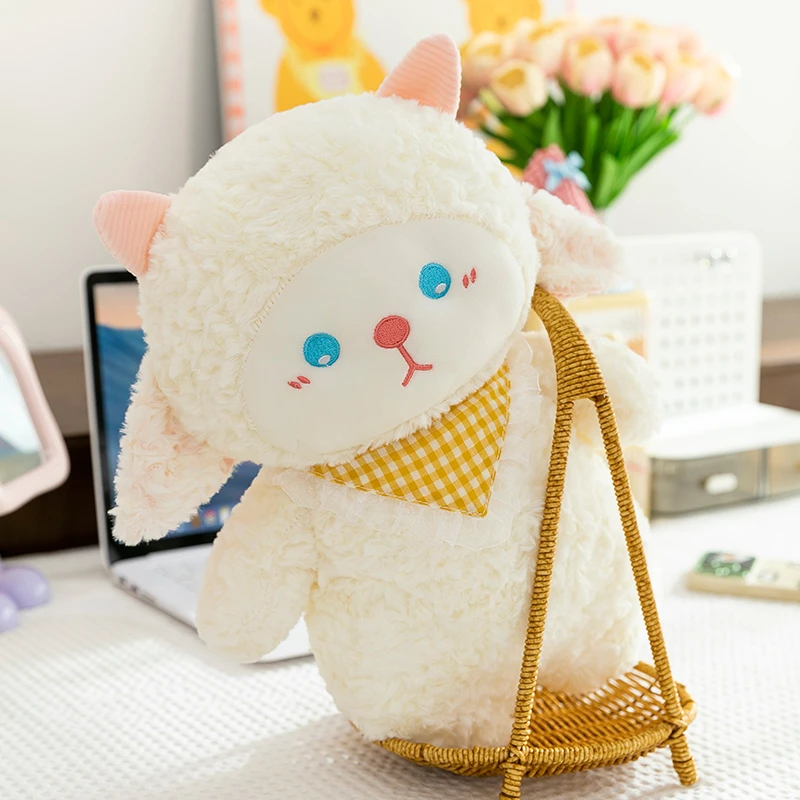 云朵小羊可爱超萌网红小羊玩偶围巾羊公仔小毛绒玩具生日礼物女生