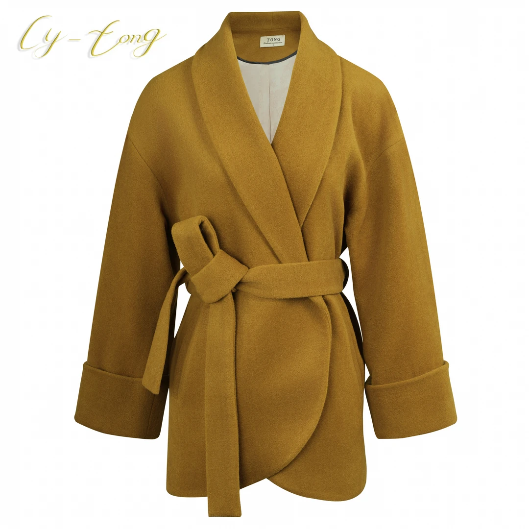 【彤姐原创】冬款小香风重工毛呢简约西装外套W23D013