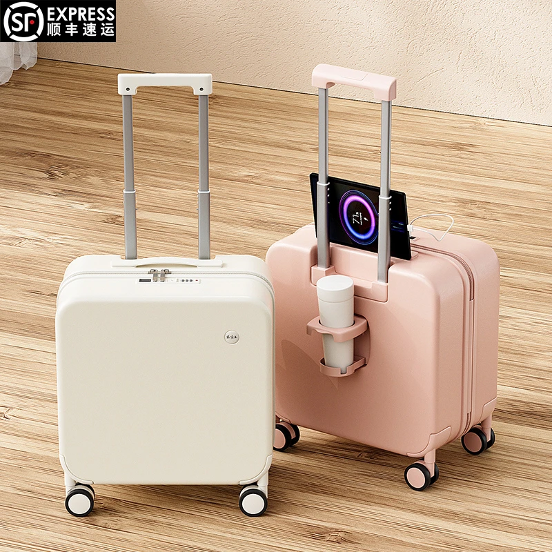 行李箱18寸小型轻便可登机箱20寸女拉杆箱静音加厚密码箱男旅行箱