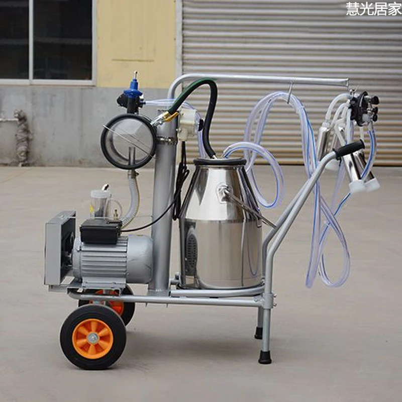 新店促销挤奶机奶牛挤奶器移动式挤奶机牛羊挤奶机家用真空泵挤奶