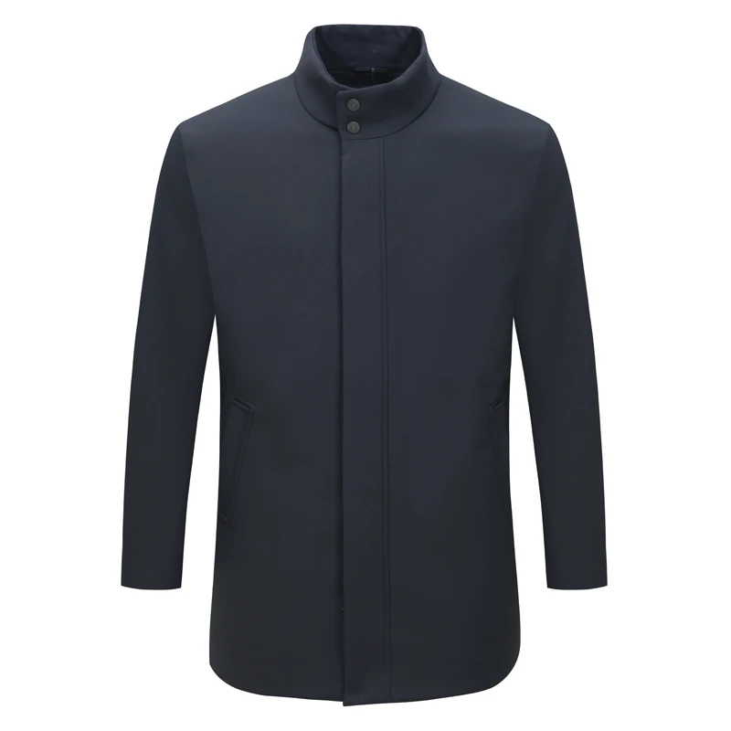 SF288圣秋冬男式羽绒服 白鸭绒拉链商务休闲保暖防风外套内胆可拆