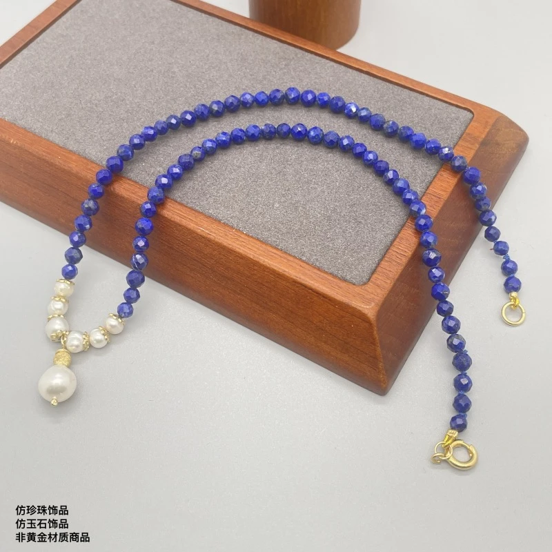 铜合金 树脂 仿珍珠 安东内拉项链 D33