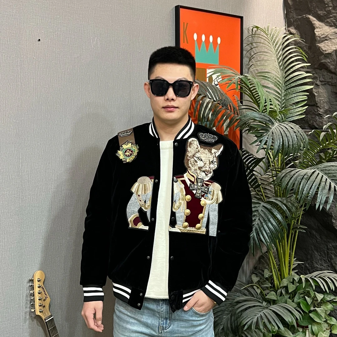 882508 215-1男士潮流时尚休闲夹克加厚棉服外套