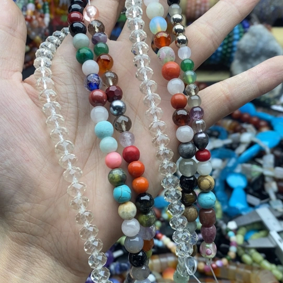 玛瑙/玉髓未镶嵌珠宝半成品三条A511