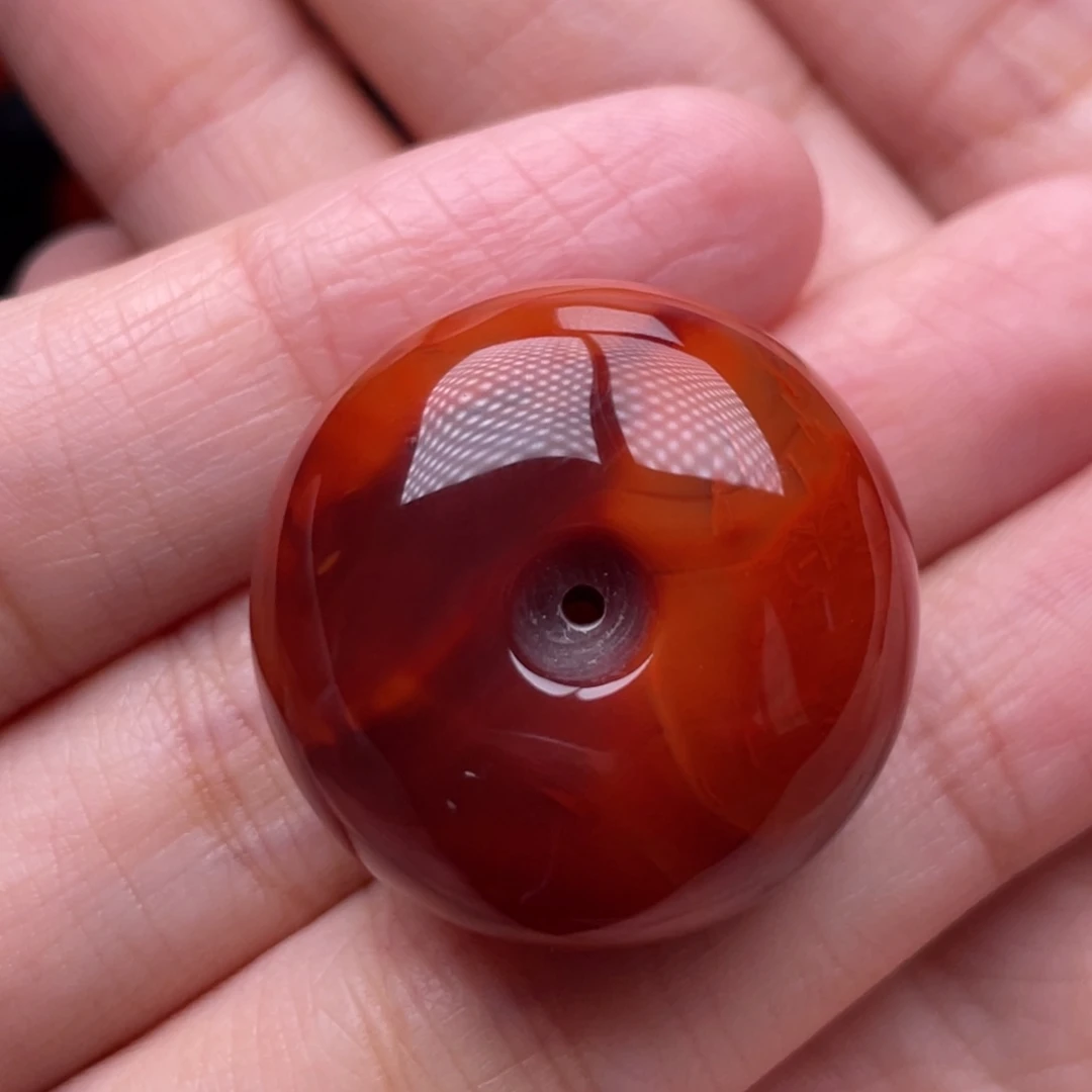 南红玛瑙未镶嵌珠宝奇石平安扣吊坠