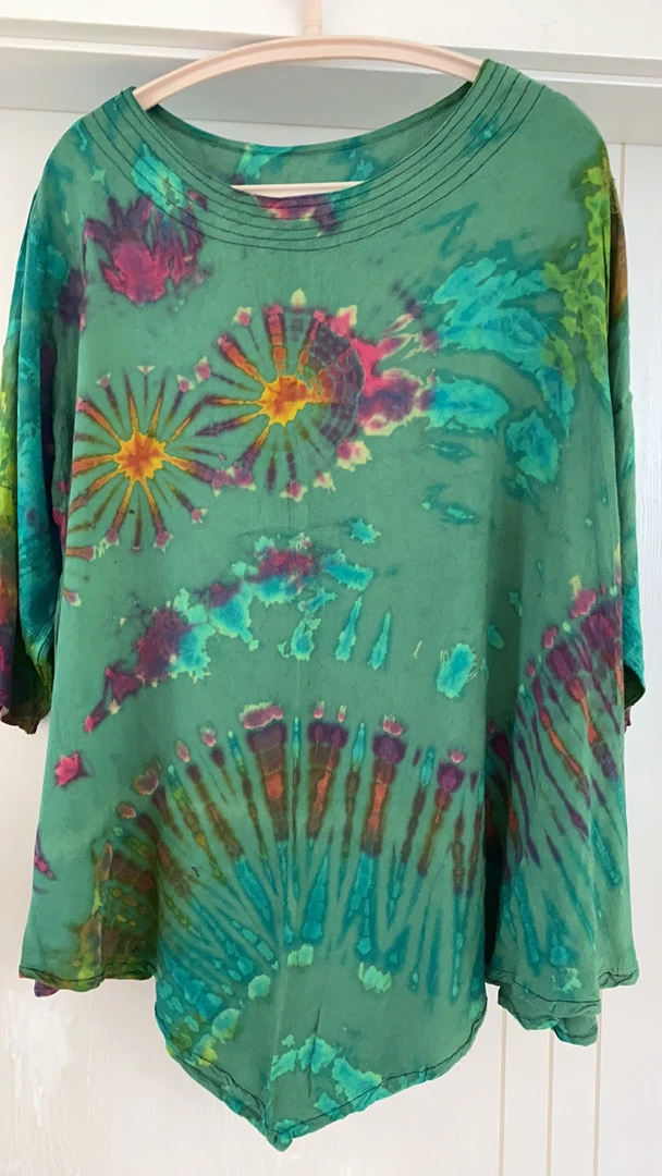 植物花卉常规款碎花圆领印花T恤宽松均码针织肯豆风