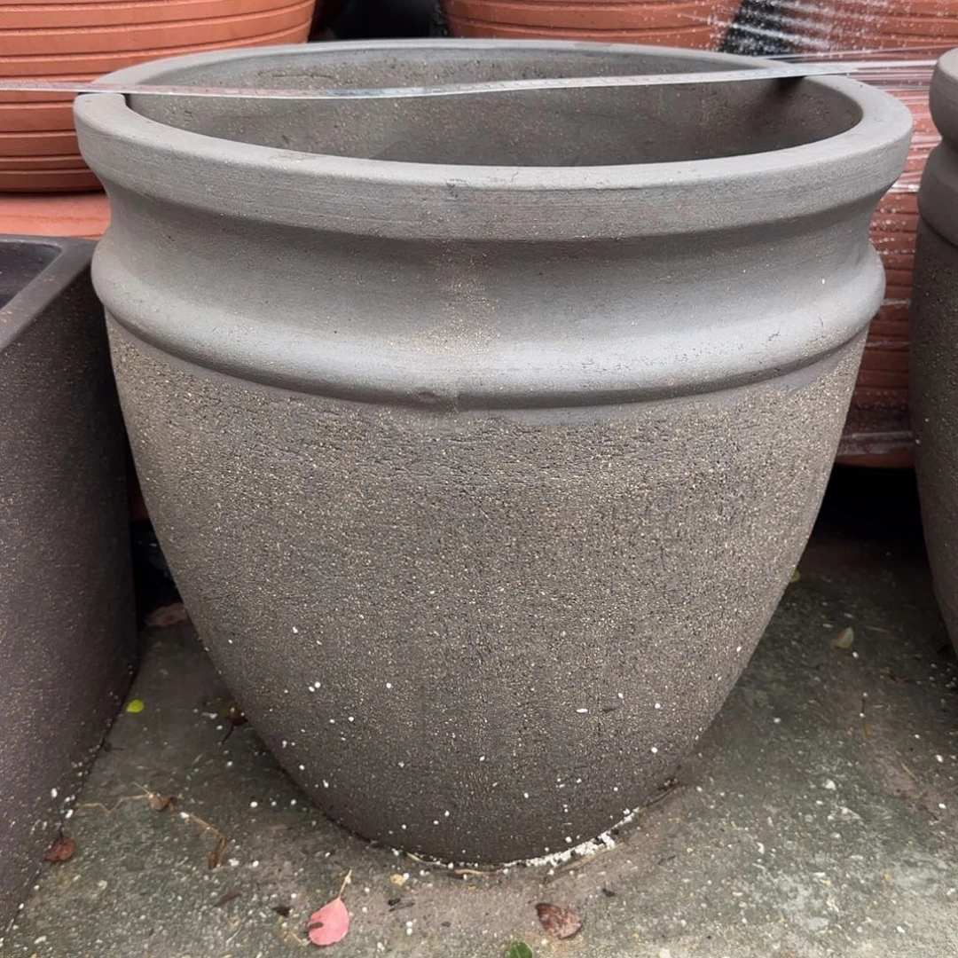 朱泥花盆口50高50宜兴粗陶粗糙正常