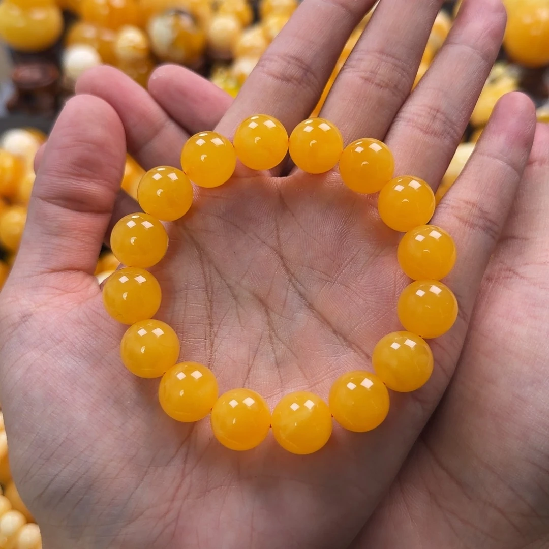 琥珀未镶嵌珠宝奇石13mm同料