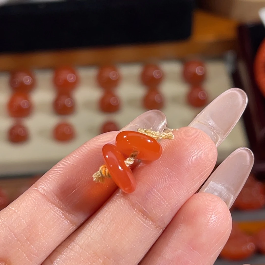 南红玛瑙未镶嵌面包圈10-11.3mm 不换退