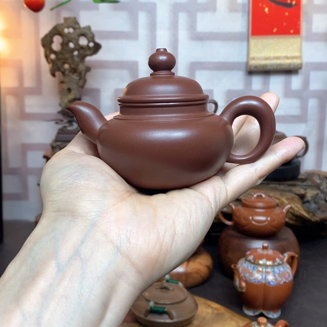 紫砂茶具紫泥顶珠