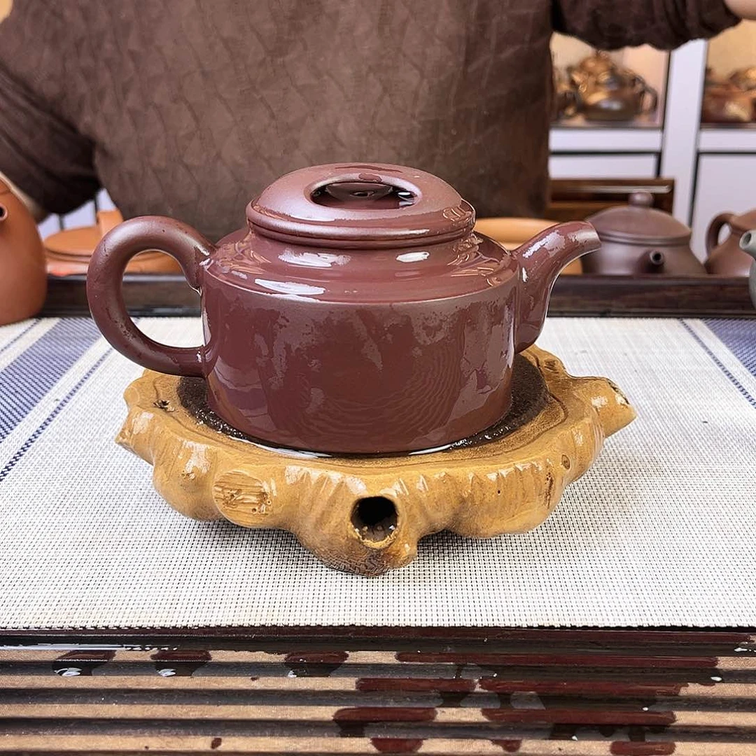 紫砂茶壶宜兴紫砂紫泥240c c