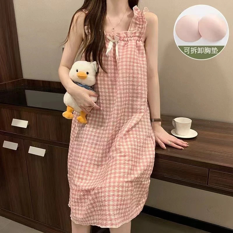 纯欲风性感吊带睡衣黑色修身显瘦薄款居家服夏季A52