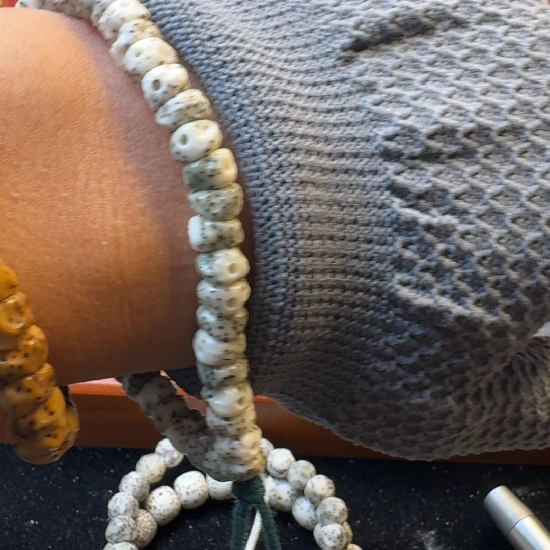 星月菩提吊坠燃烧机陨石坑7.7大眼睛银标