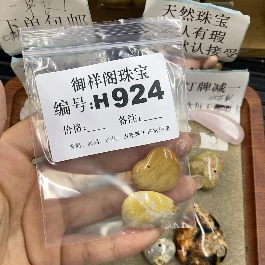硅化珊瑚（珊瑚玉）未镶嵌颈饰小*