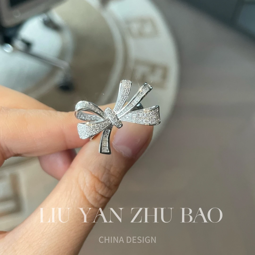 【六言精选】01151【5g】不平均蝴蝶结戒指 ZSJZ