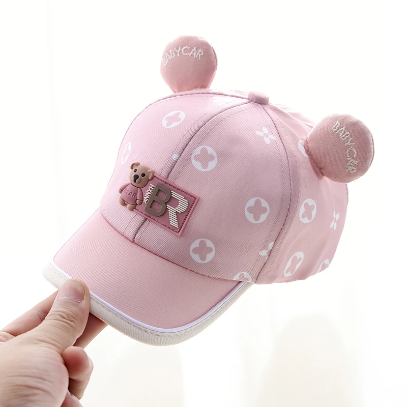 儿童帽子春秋款女宝宝棒球帽洋气可爱遮阳防晒鸭舌帽一岁男孩女孩