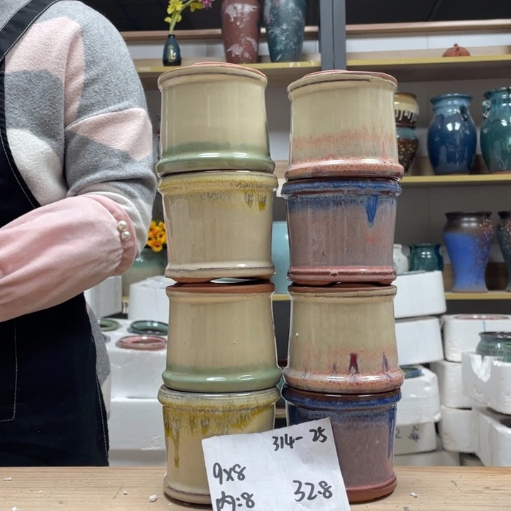 紫砂花盆多肉陶土花盆微瑕25