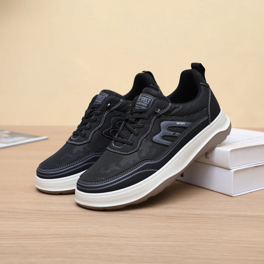 春季男鞋网面鞋透气舒适休闲鞋新款运动鞋爸爸轻便软底鞋