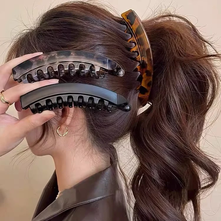 发量多专用发夹女高马尾大号香蕉夹后脑勺夹子发卡竖夹扭夹发饰