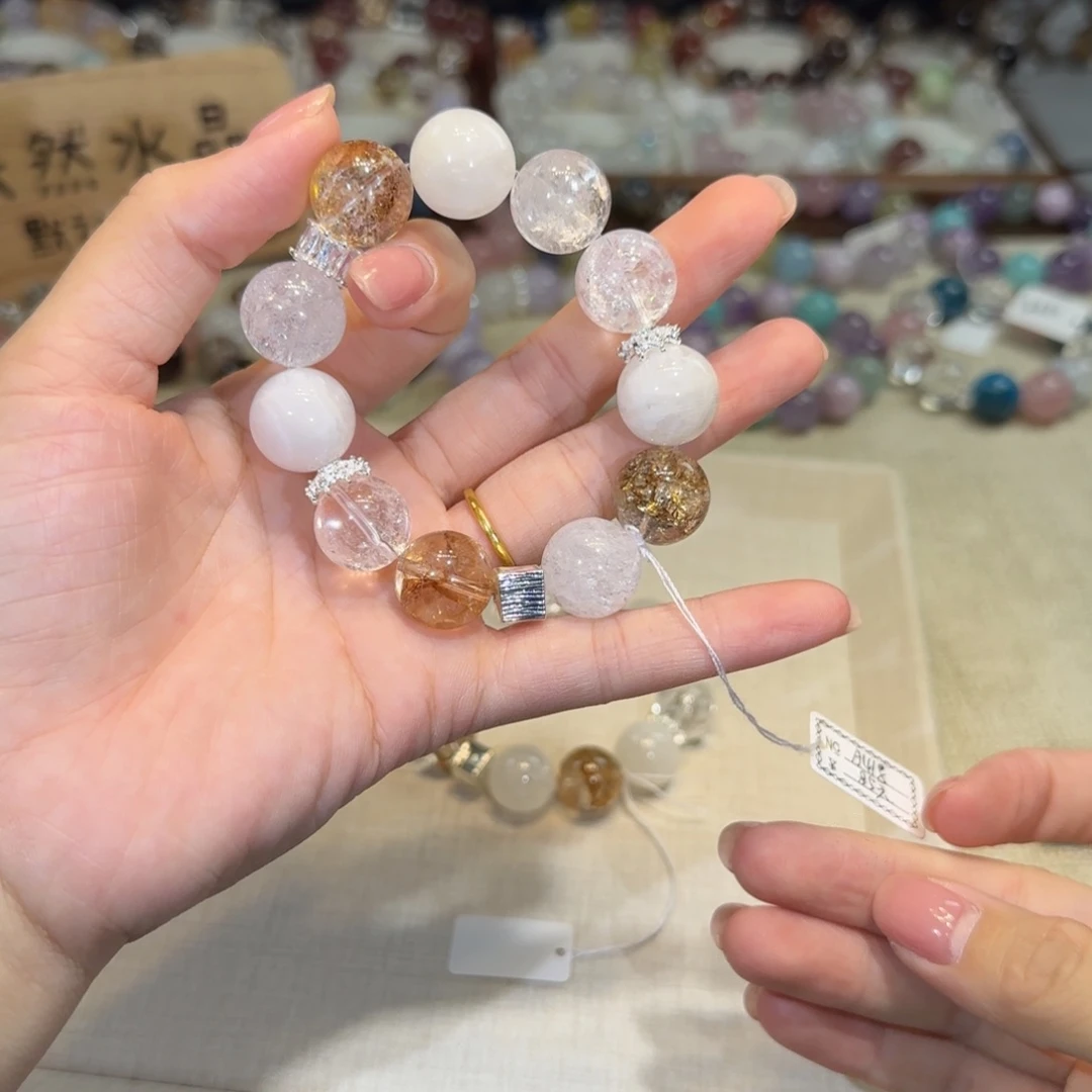 水晶银S925镶嵌手链