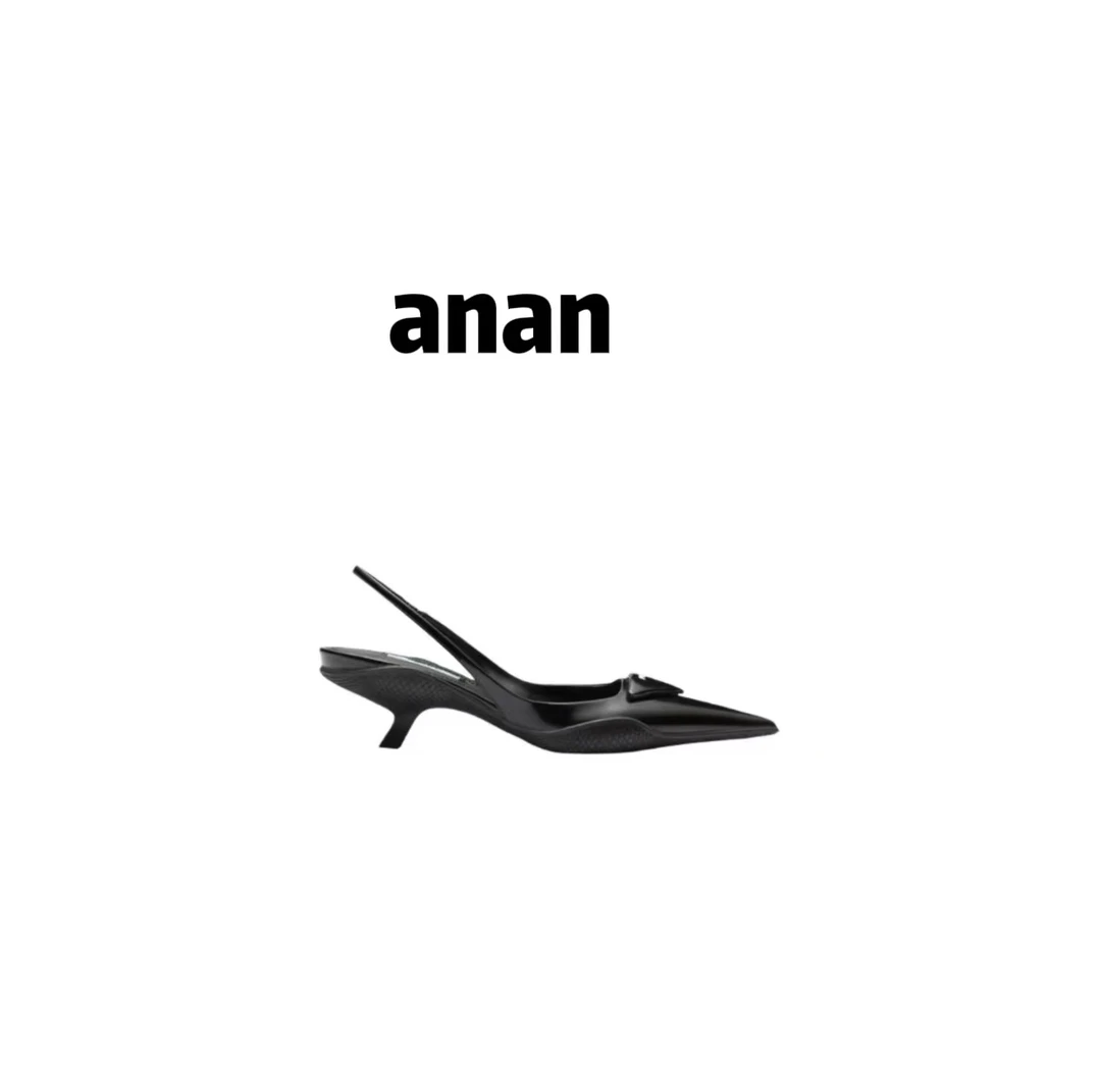【anan】P家尖头细跟凉鞋
