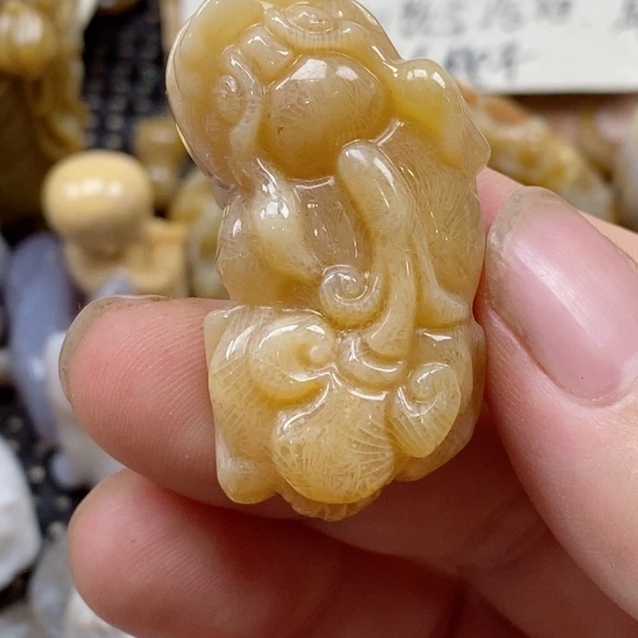 颈饰未镶嵌硅化珊瑚(珊瑚玉)