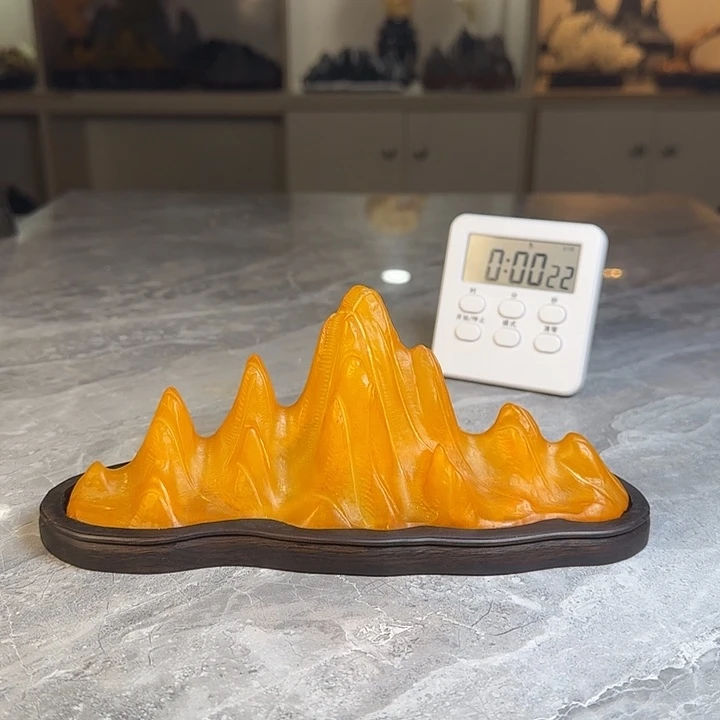 青***水奇石茶宠鱼缸文房摆件