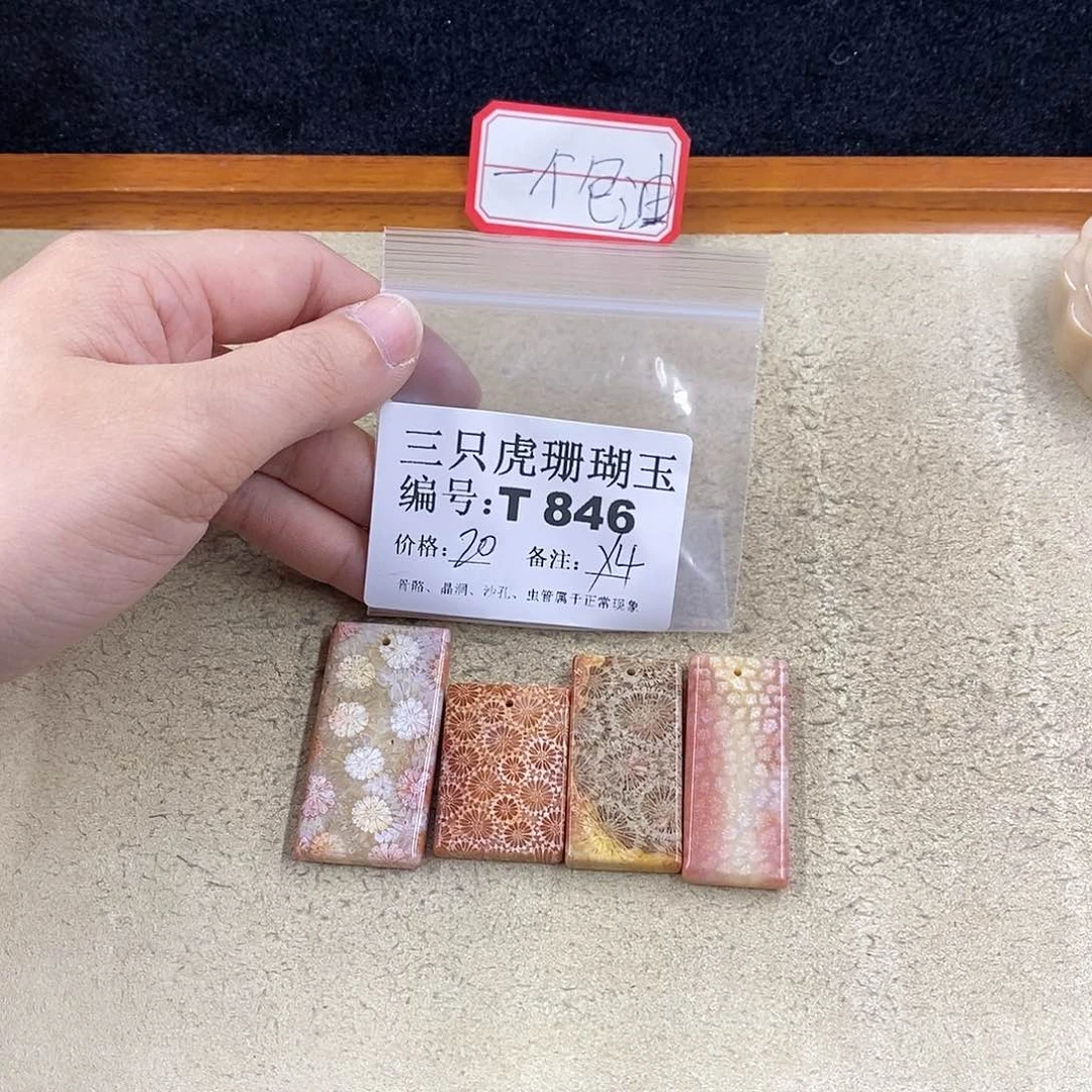 硅化珊瑚（珊瑚玉）1未镶嵌乐**来