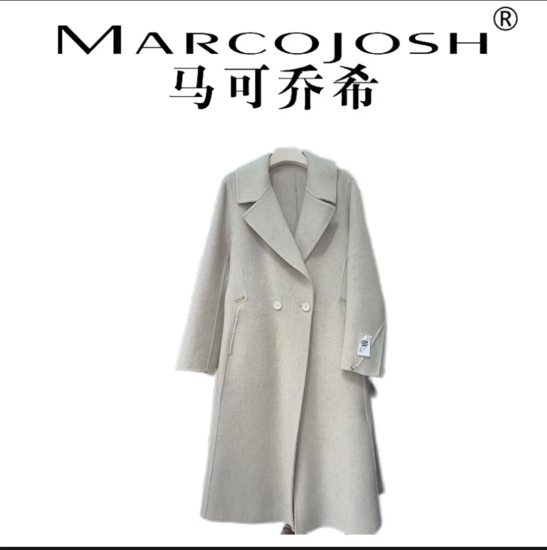 MARCOJOSH/马可乔希马可乔希百搭羊.毛大衣女士战袍冬季2025-5