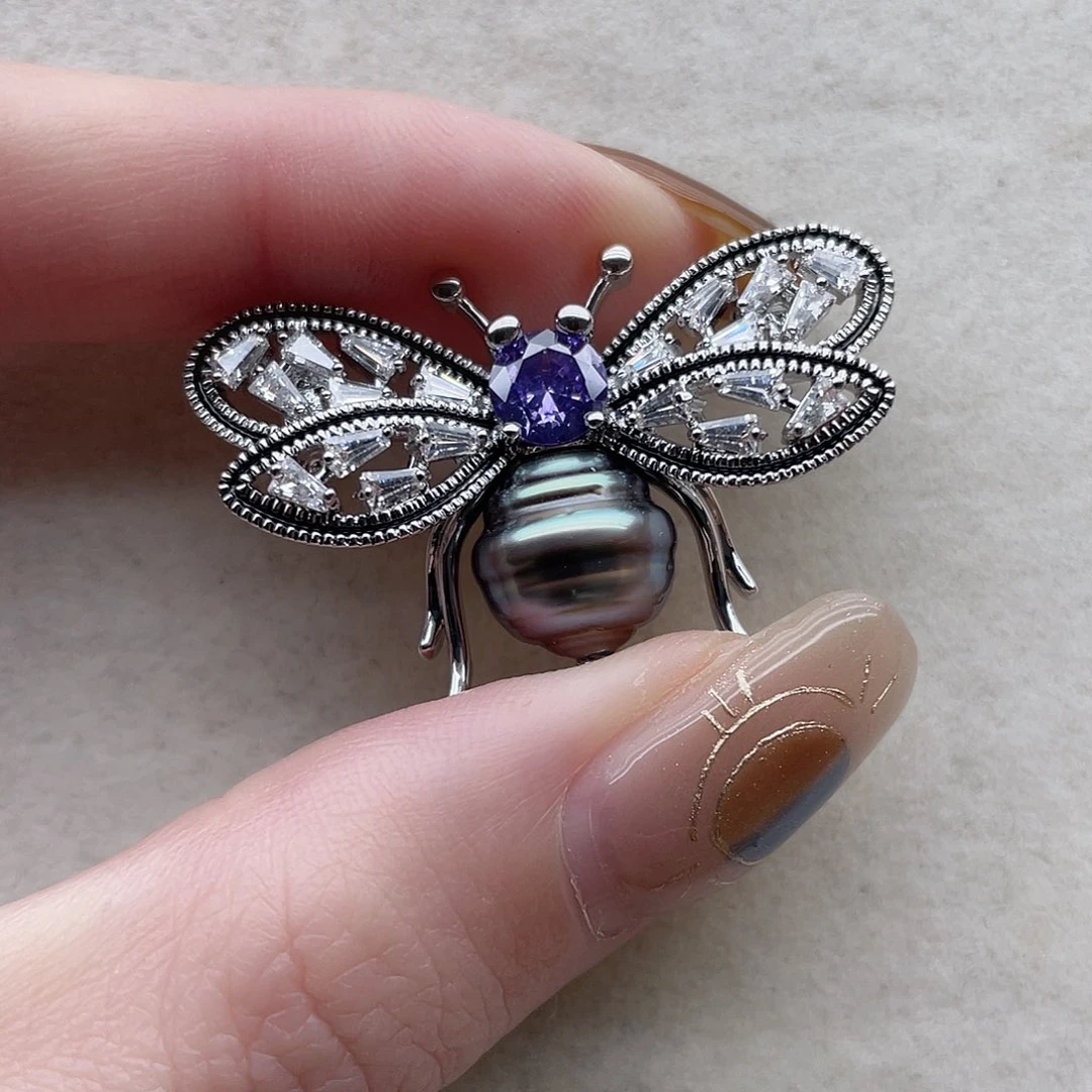 海水珍珠胸针2未镶嵌