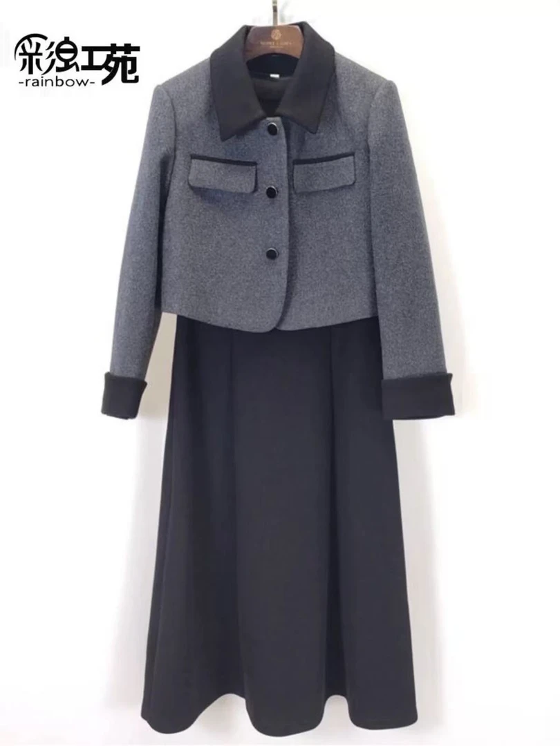 【T1665】小香风新款爆款轻奢高级感韩系减龄开春穿搭一整