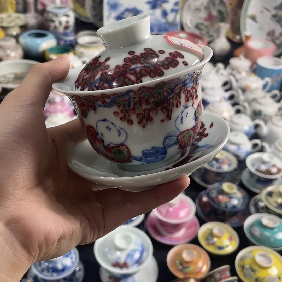 瓷片四*兄景德镇陶瓷茶具