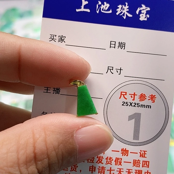 【闪购商品】翡翠颈饰18K金镶嵌翡翠